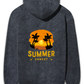 SUMMER SUNSET UNISEX ACID WASH HOODED SWEATSHIRT