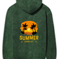 SUMMER SUNSET UNISEX ACID WASH HOODED SWEATSHIRT