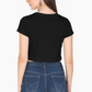 Women Black Crop Top