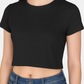 Women Black Crop Top