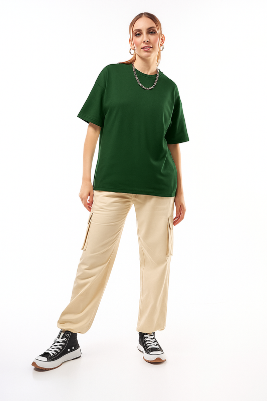 Bottle Green Women T-Shirt