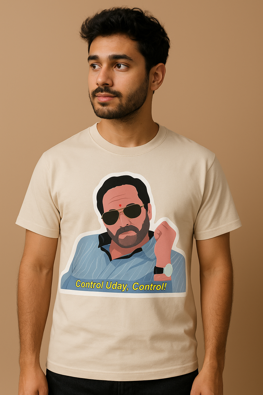 Control Uday Graphic Tee – Bollywood Meme Edition