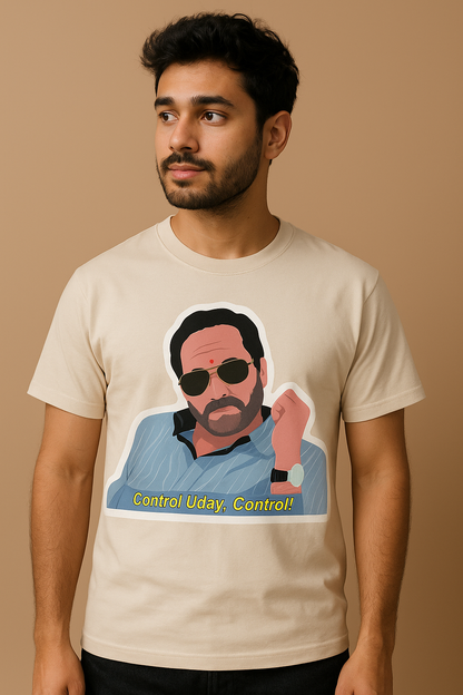 Control Uday Graphic Tee – Bollywood Meme Edition