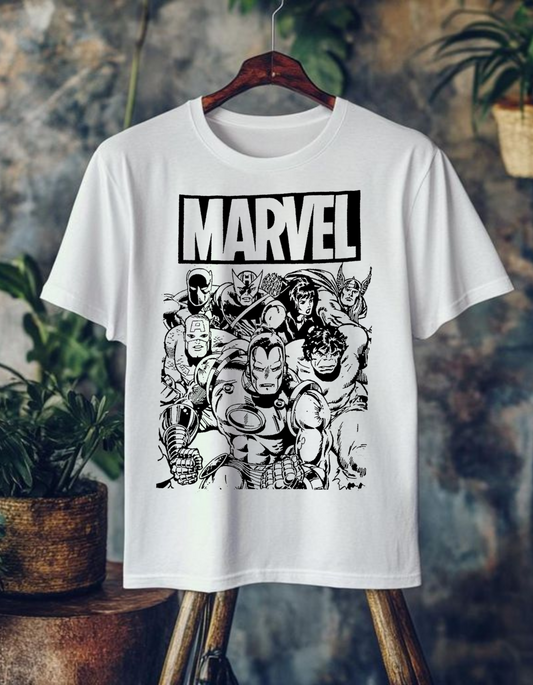 Marvel Legends Monochrome Graphic Tee